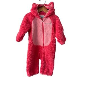 Columbia Kids' Cozy Pink Sherpa Footie